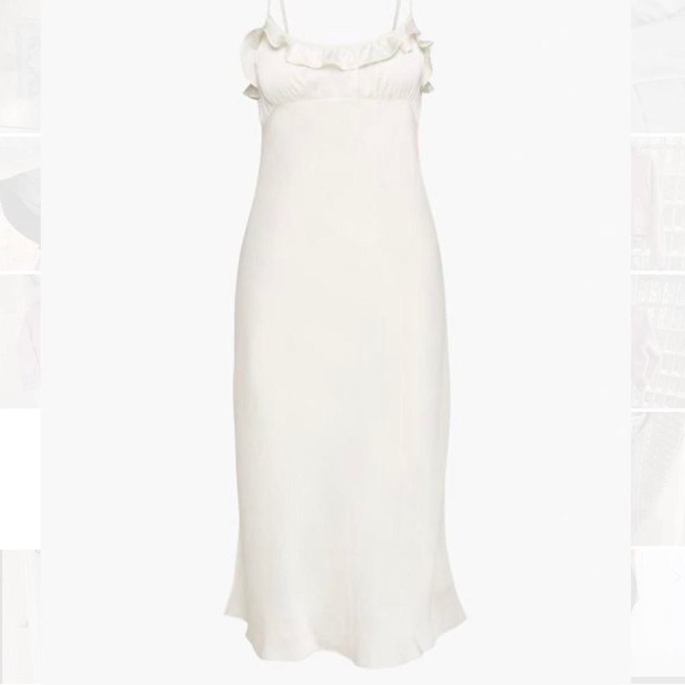 Aritzia Wilfred Cream Slip Dress